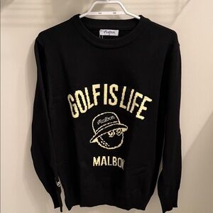 Malbon Black Crewneck Sweater